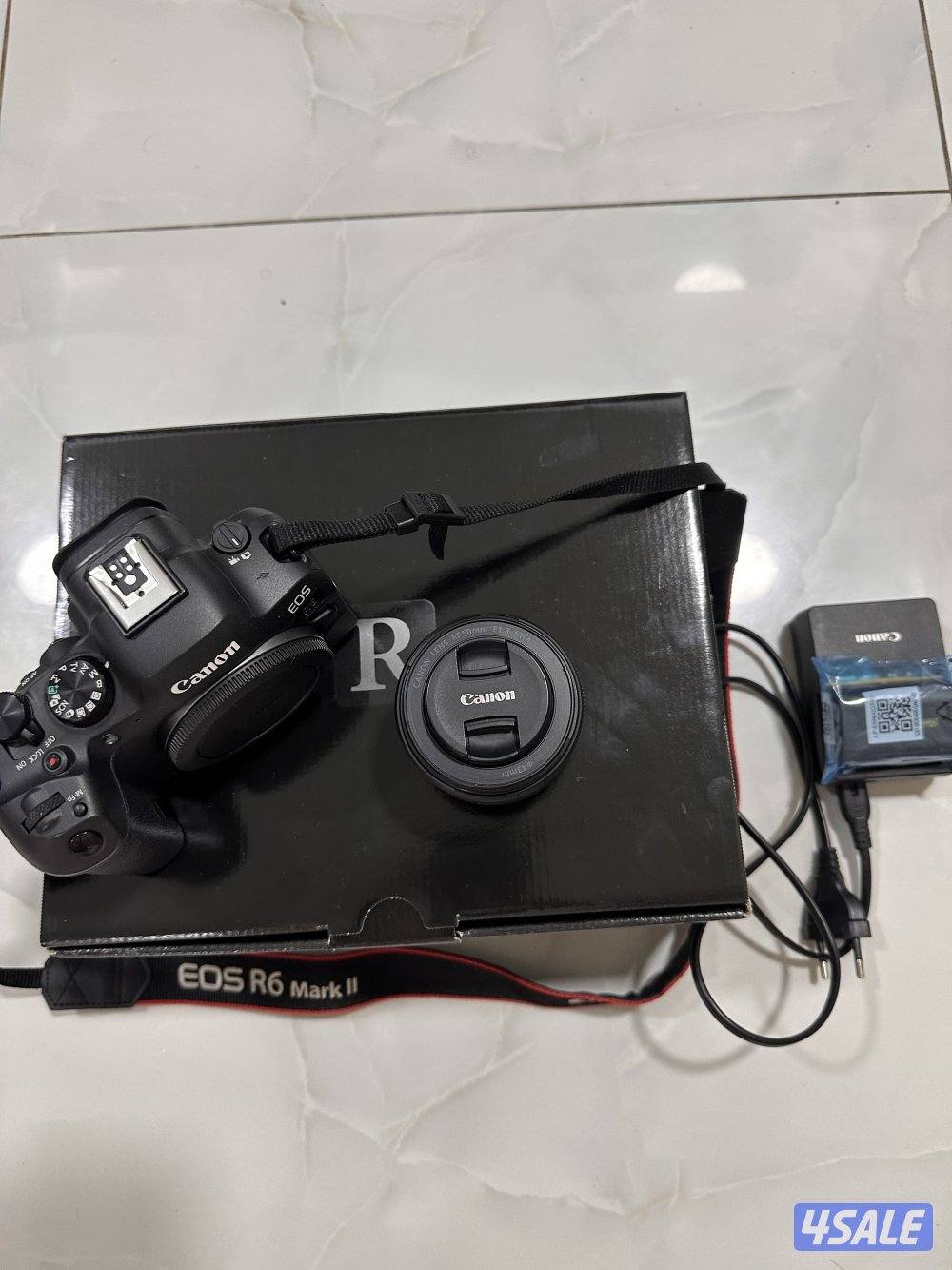 للبيع كاميرا كانون EOS R6 Markllمع عدسة كانون  RF 50mm f1.815