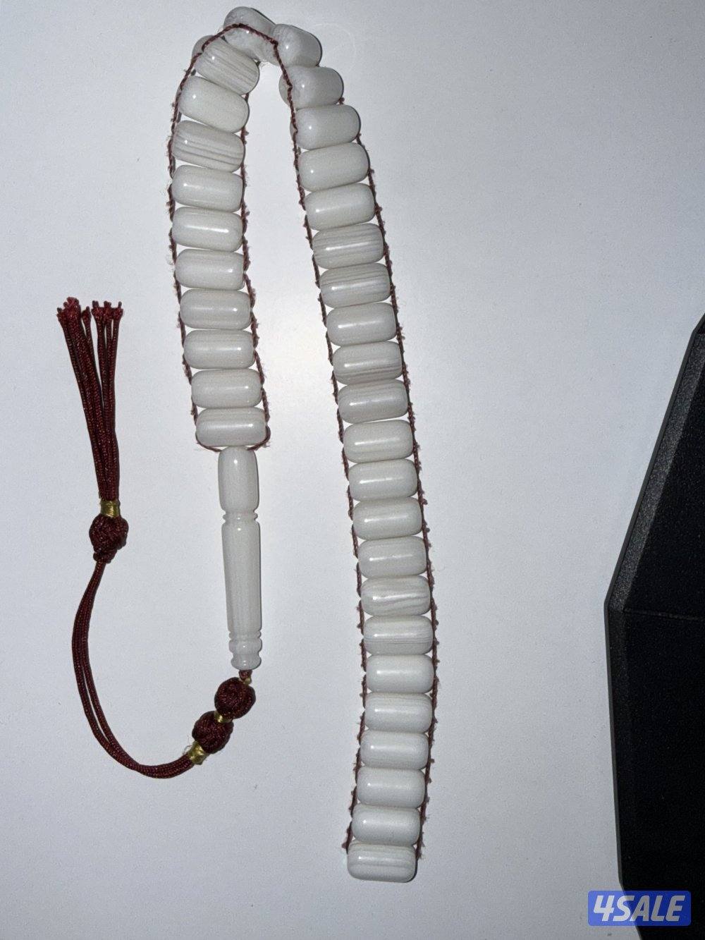 مسباح يوناني 36 حبه كركوشه - مسباح بكلايت تمليكه لون كرزي 55 خرزه0