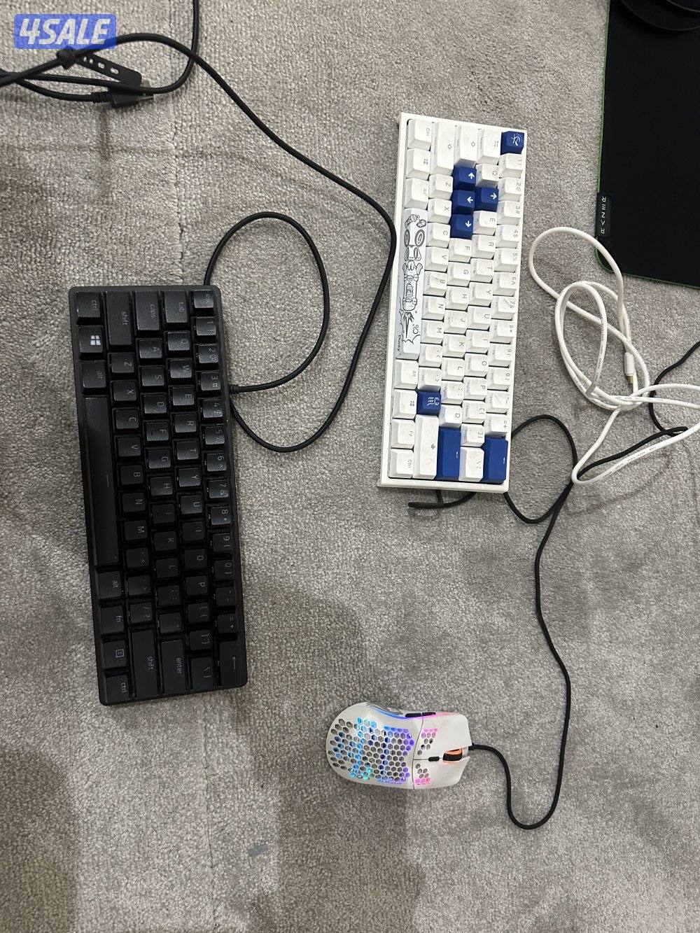 كيبورد وكيبورد ثاني وماوس وماوس باد0