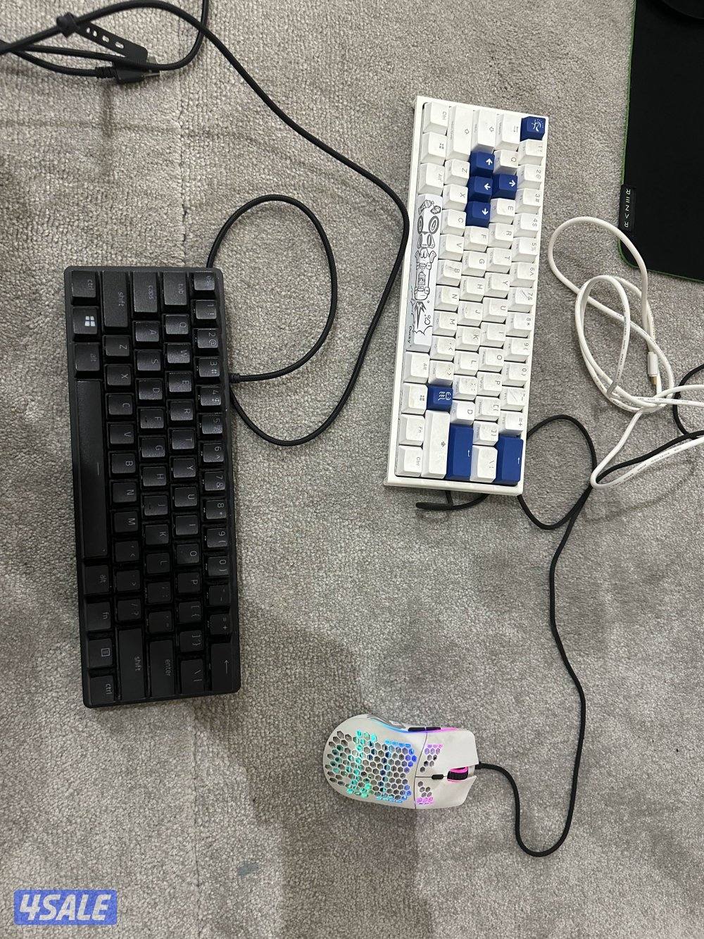 كيبورد وكيبورد ثاني وماوس وماوس باد4