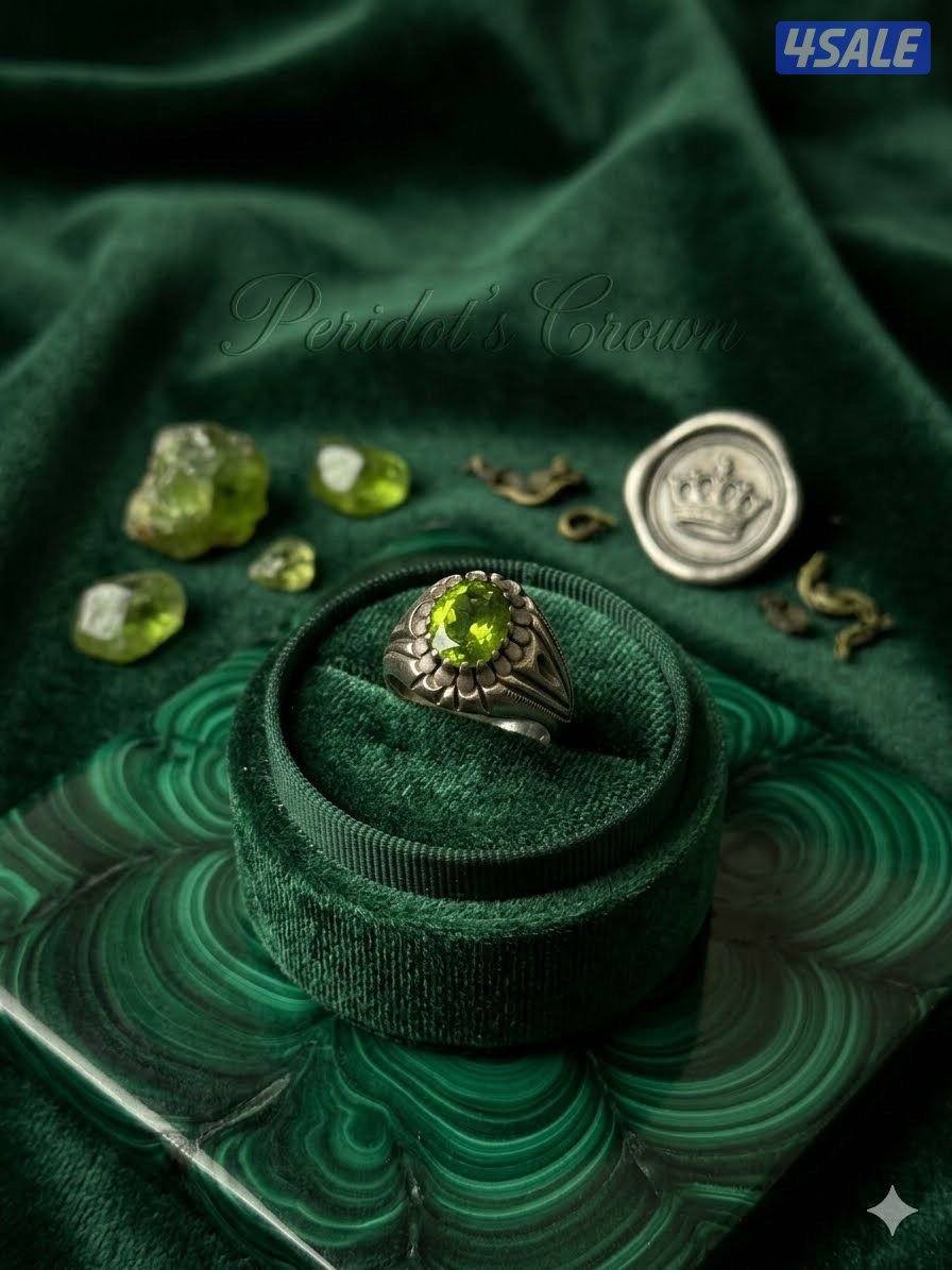 خاتم زبرجد طبيعي0