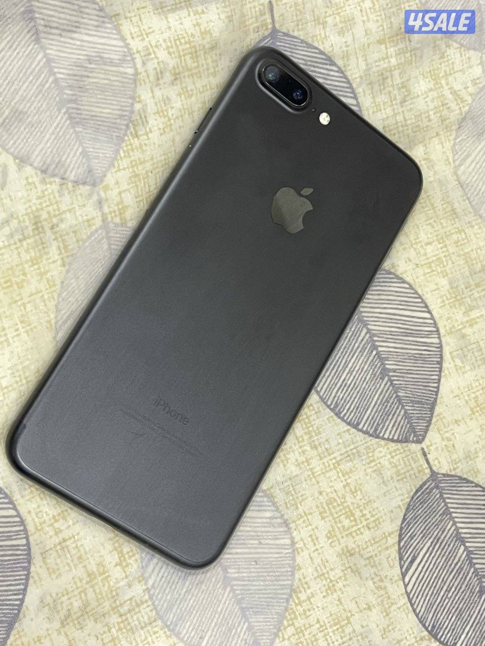 ايفون  ابل 7 بلس  الكبير128 قيقا بطارية 100شغال تمام مع الشحن مو مفتوح7