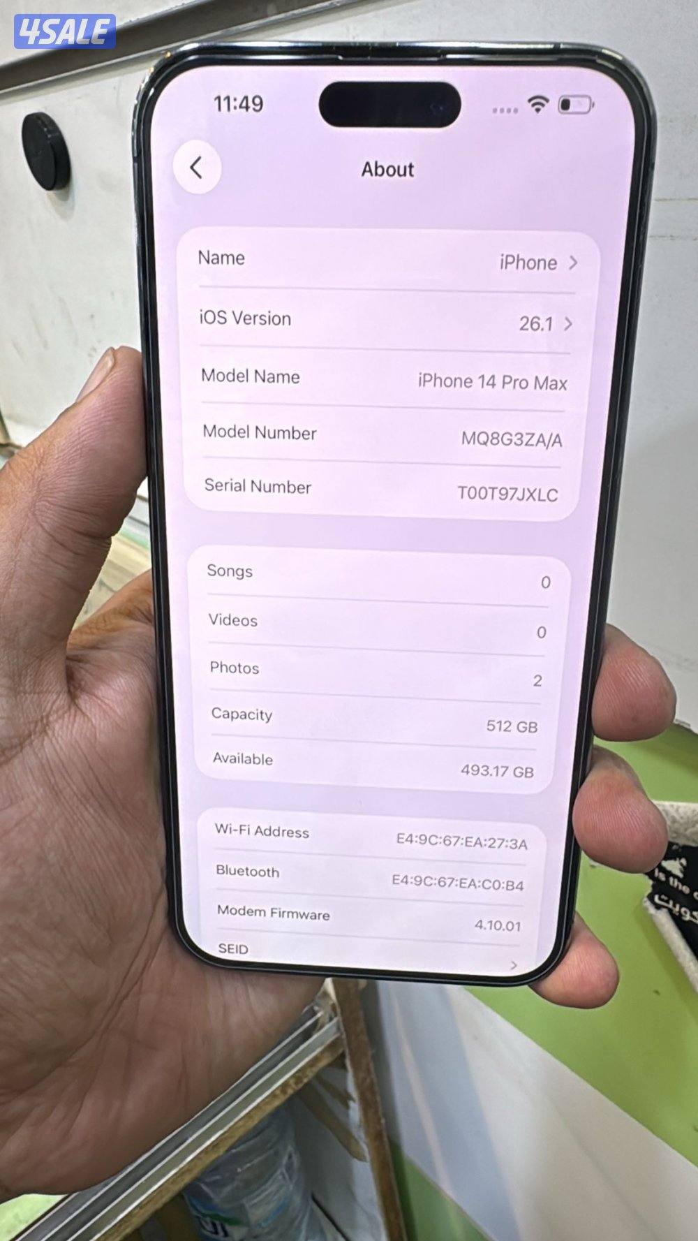 Iphone 14 pro max 512 dual sim2