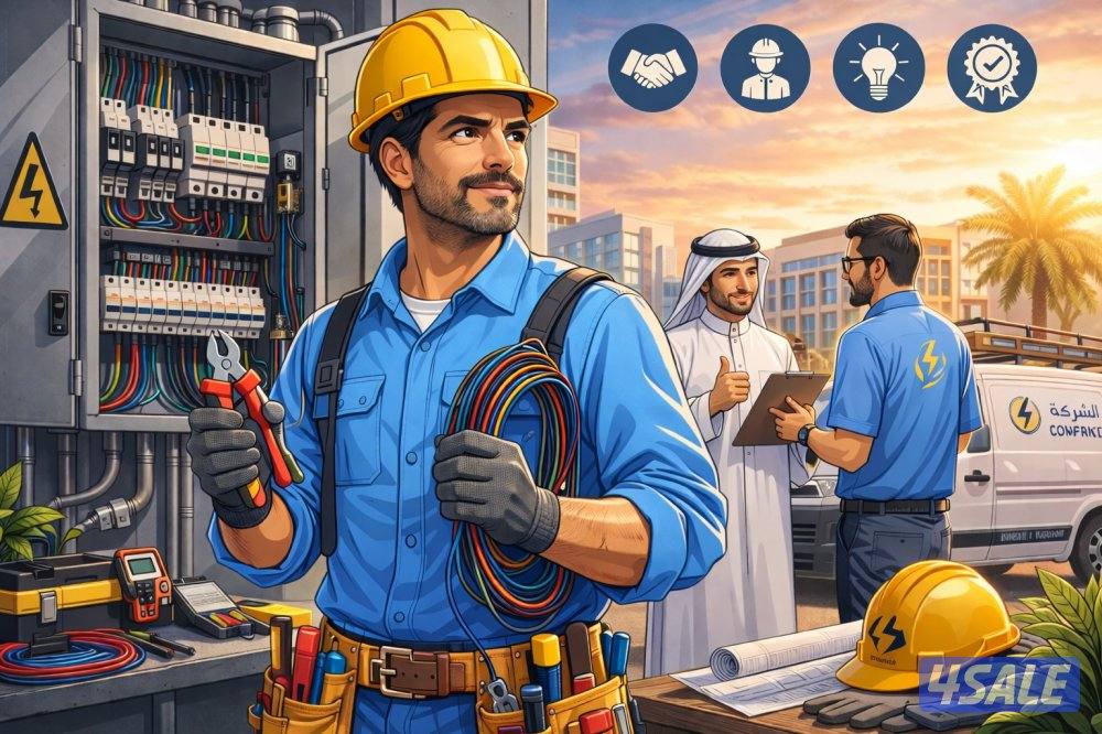 مطلوب فني كهربائي Electrician Required0