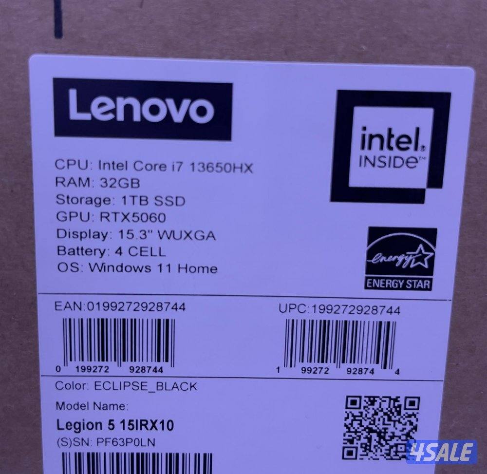 Lenovo Legion 5 15IRX10
فتح كرتون RTX 50607