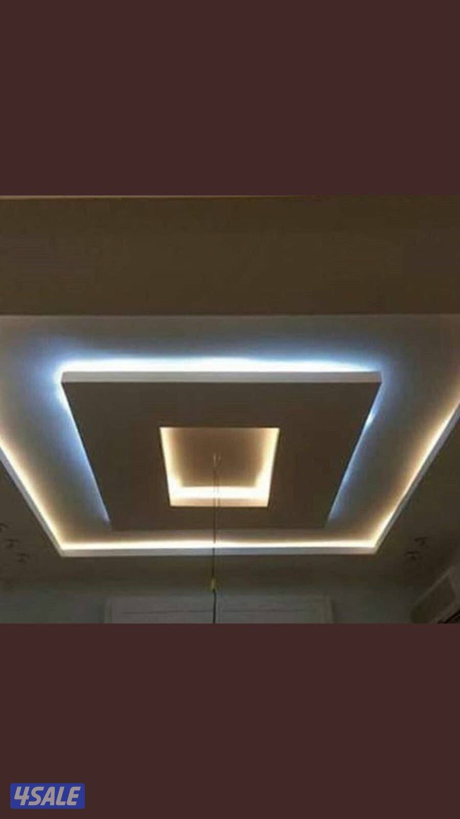 جبسم بورد بارتيشن سيكف وحبس ديكورات بماء كهربائي معلم باكستاني7