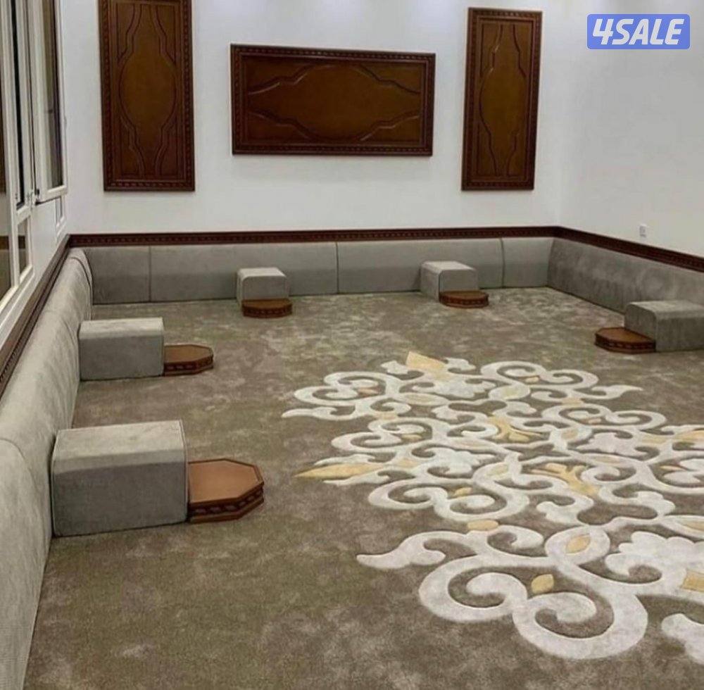 تركيب سجاد فندقي ومشجر وساده تركي قص بالمتر تفصال مساند ظهر4