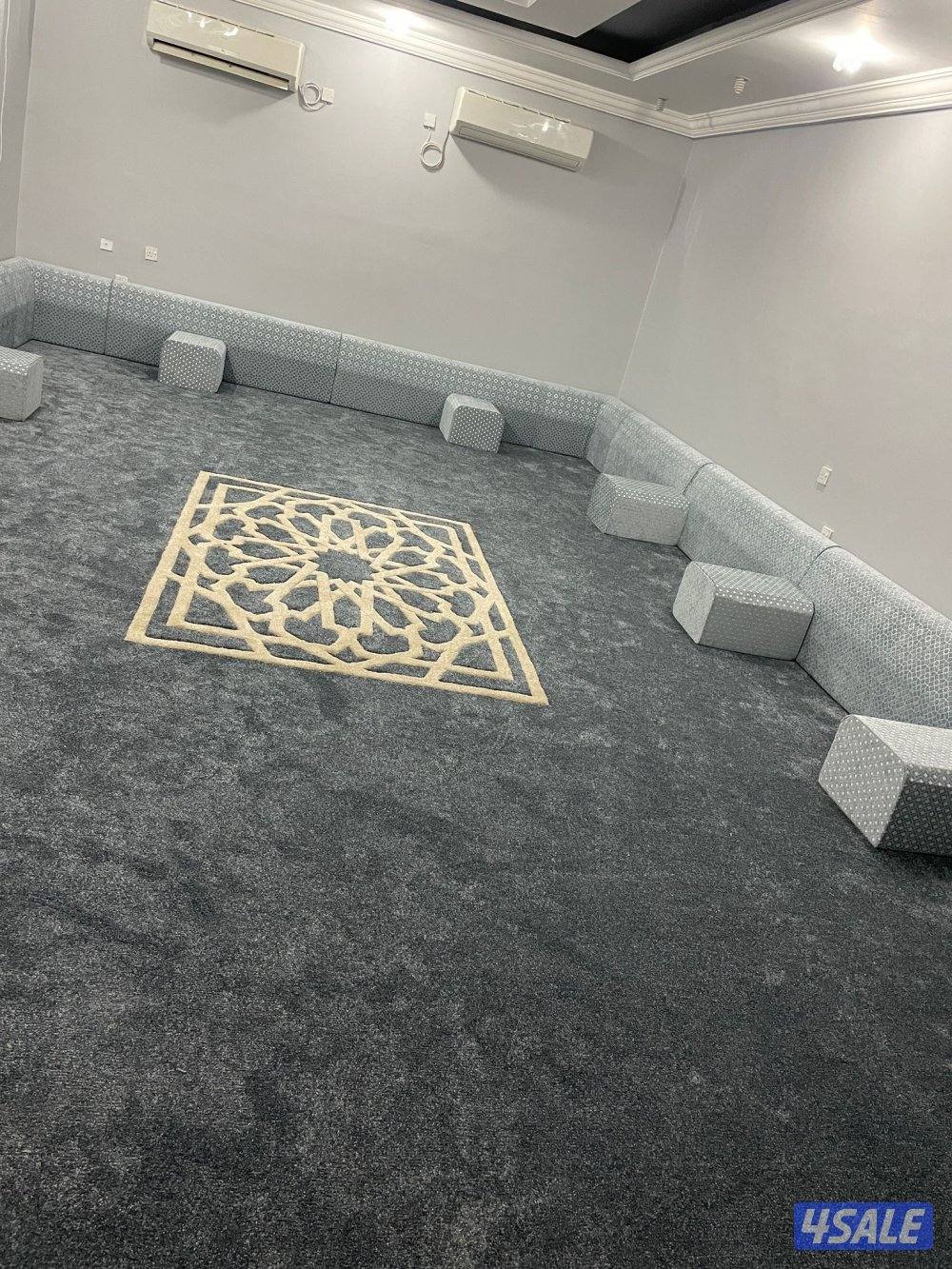 تركيب سجاد فندقي ومشجر وساده تركي قص بالمتر تفصال مساند ظهر5