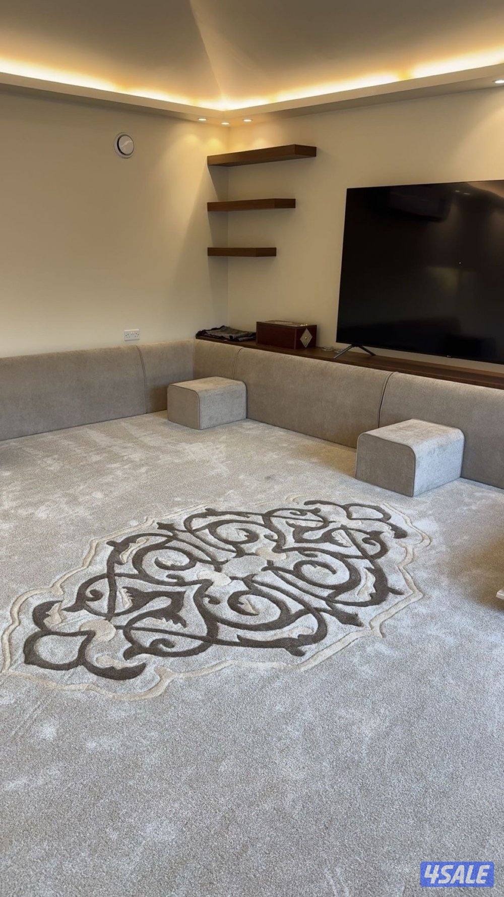 تركيب سجاد فندقي ومشجر وساده تركي قص بالمتر تفصال مساند ظهر7