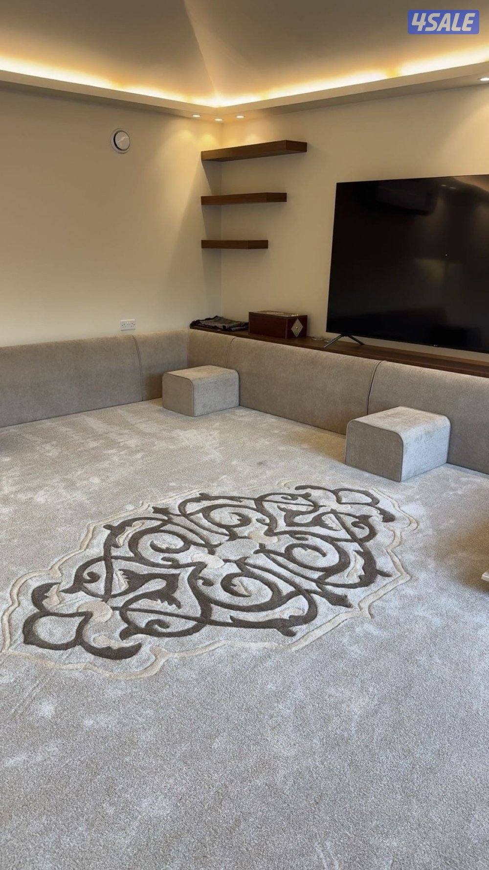 بيع سجاد سعودي تركي بسعر المخزن ساده مشجر فندقي تفصال مساند ظهر6