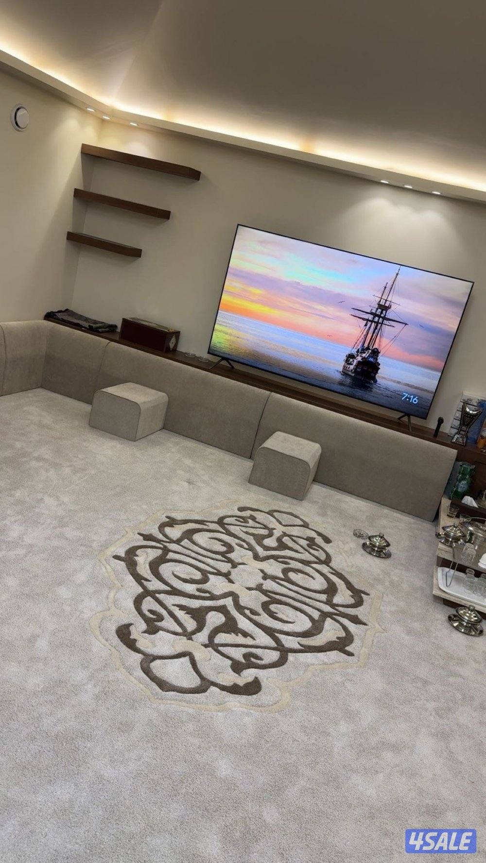 بيع سجاد سعودي تركي بسعر المخزن ساده مشجر فندقي تفصال مساند ظهر8