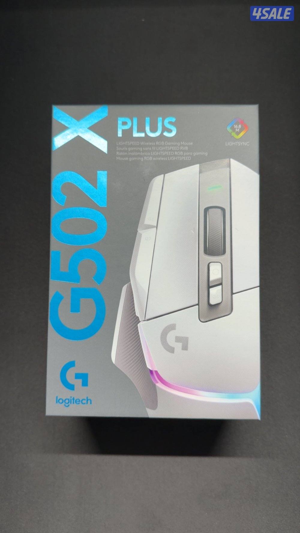 Logitech g502 X Plus wireless mouse - white color1
