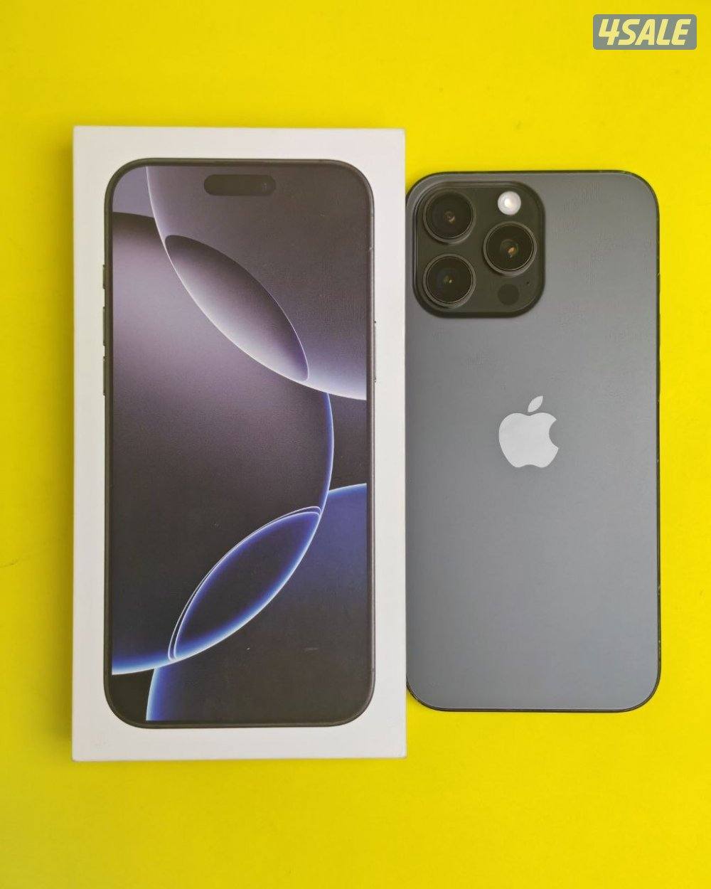 ايفون 16 برو ماكس 256 جيجا تيتانيوم أسود بطارية 90% iPhone 16 Pro Max0