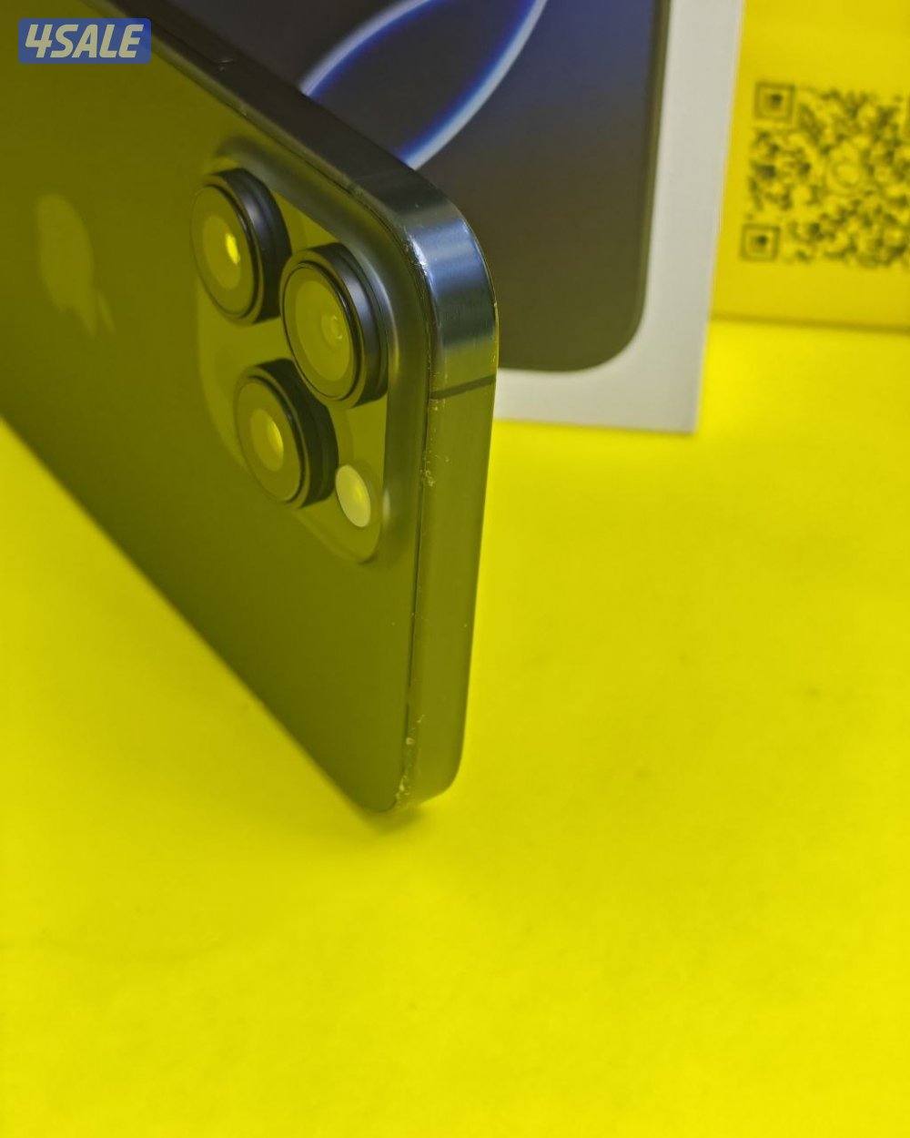 ايفون 16 برو ماكس 256 جيجا تيتانيوم أسود بطارية 90% iPhone 16 Pro Max5