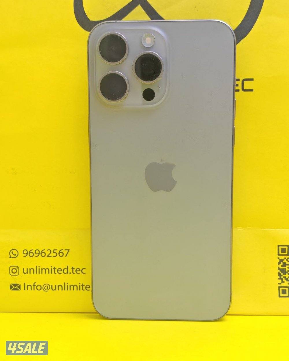 ايفون 15 برو ماكس 512 جيجا تيتانيوم طبيعي بطارية 83% iPhone 15 Pro Max5