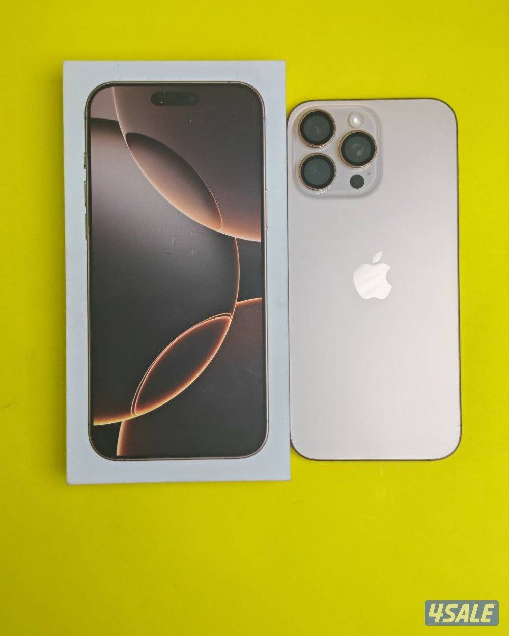 ايفون 16 برو ماكس 512 GB تيتانيوم صحراوي بطارية 95% iPhone 16 Pro Max0