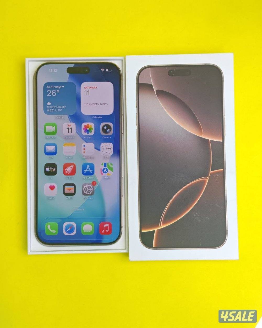 ايفون 16 برو ماكس 512 GB تيتانيوم صحراوي بطارية 95% iPhone 16 Pro Max1