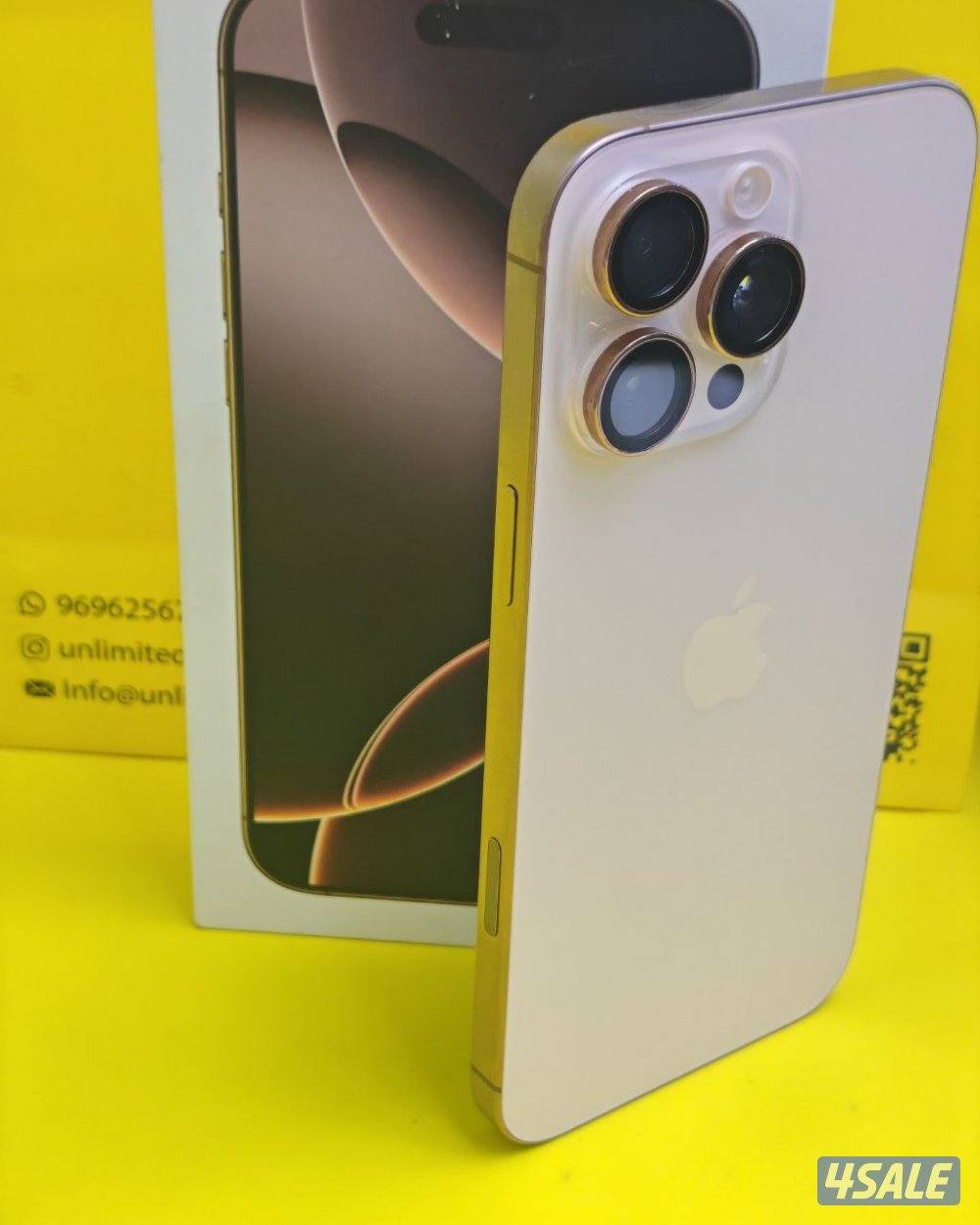 ايفون 16 برو ماكس 512 GB تيتانيوم صحراوي بطارية 95% iPhone 16 Pro Max6