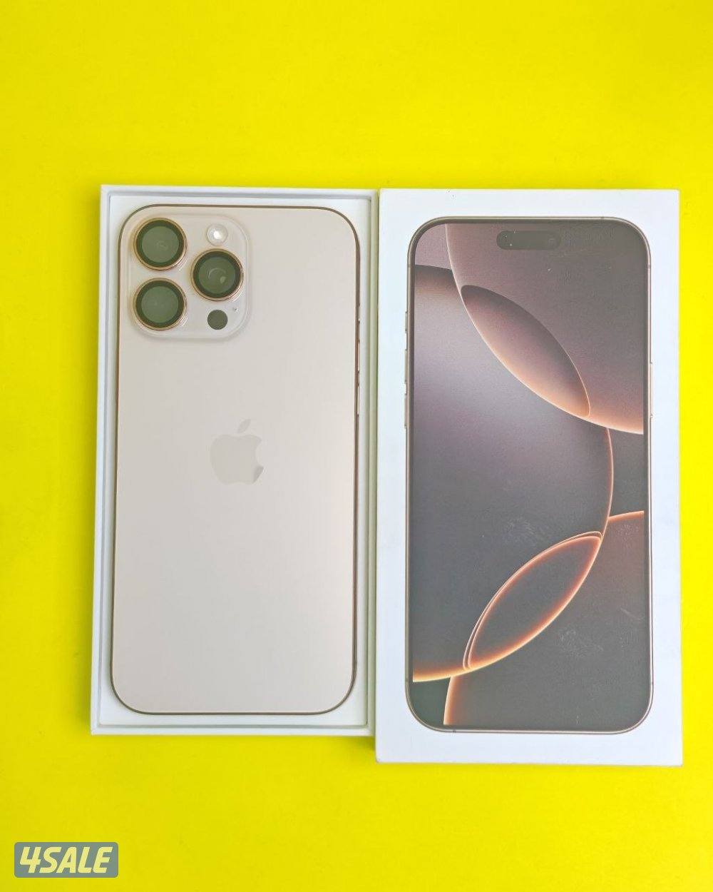 ايفون 16 برو ماكس 512 GB تيتانيوم صحراوي بطارية 95% iPhone 16 Pro Max10