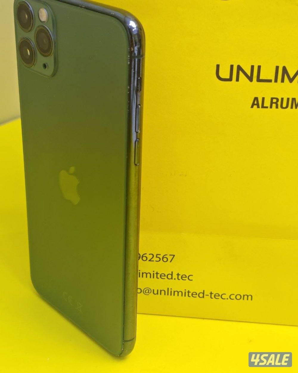 ايفون 11 برو ماكس أخضر بطارية 79% مستعمل نظيف iPhone 11 Pro Max 256GB4
