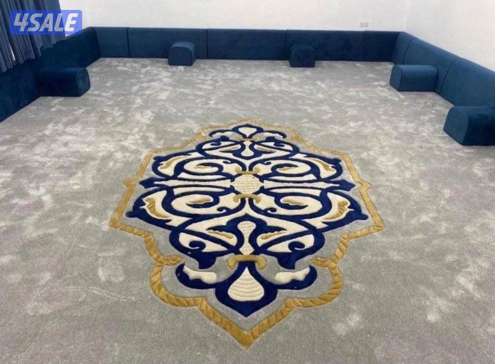 تركيب موكيت فندقي مشجر ساده تفصال مساند ظهر تركيب ارضيات بلاستك1