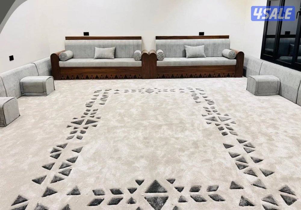 تركيب موكيت فندقي مشجر ساده تفصال مساند ظهر تركيب ارضيات بلاستك9
