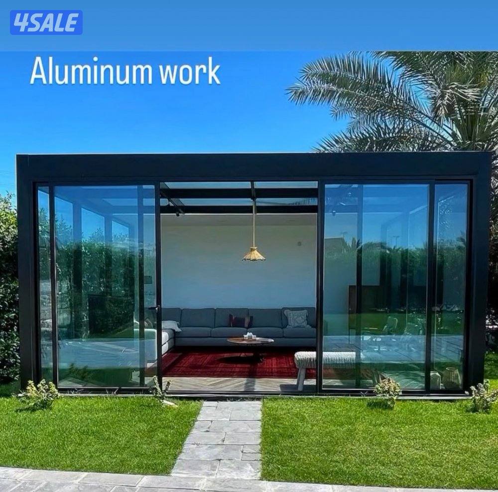 لجميع أعمال الألومنيوم والشتر والزجاج..مداخن شاور بوسات. بالكوني10