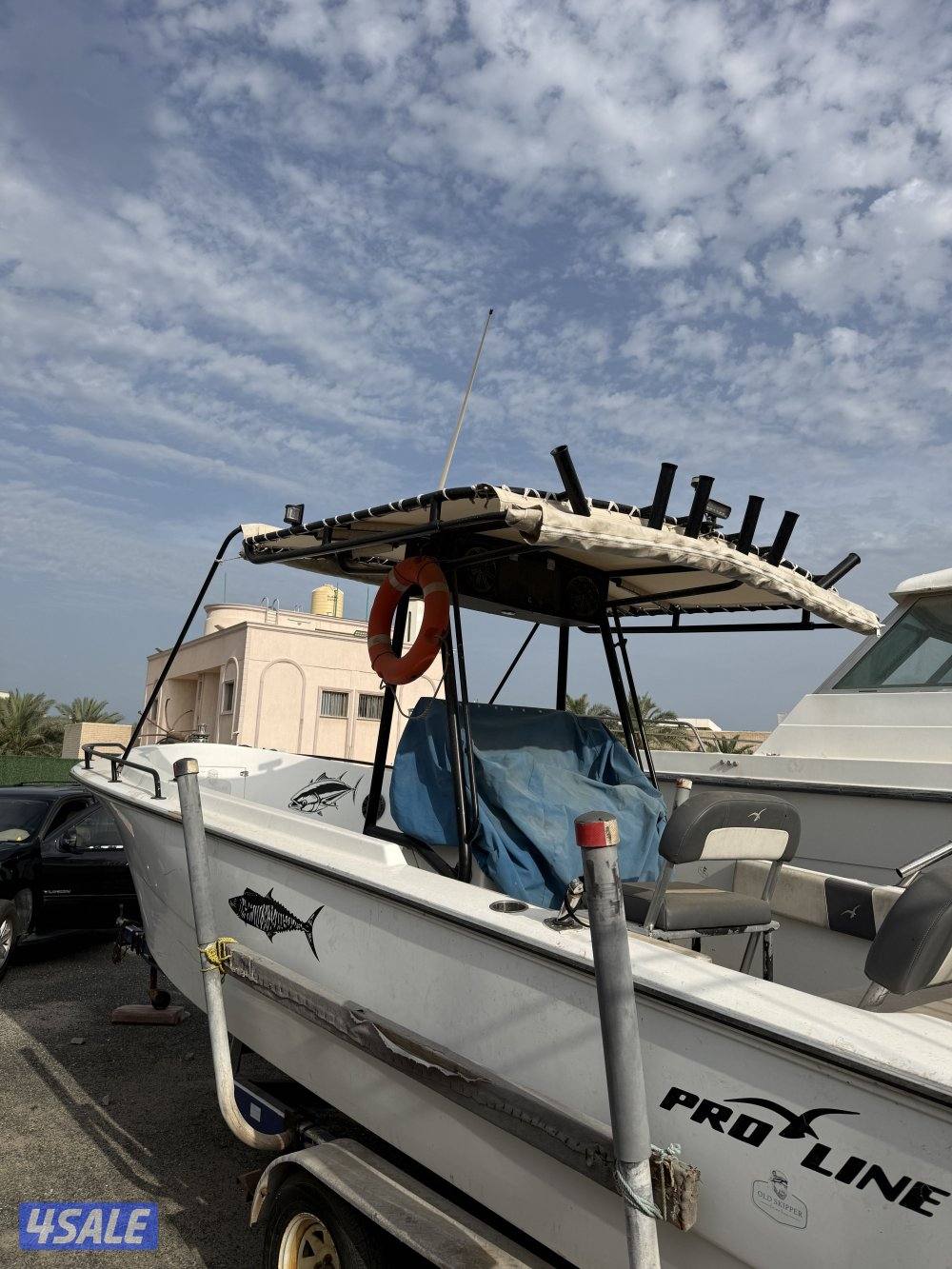للبيع طراد امريكي ( pro line ) 23 قدم شرط الفحص5