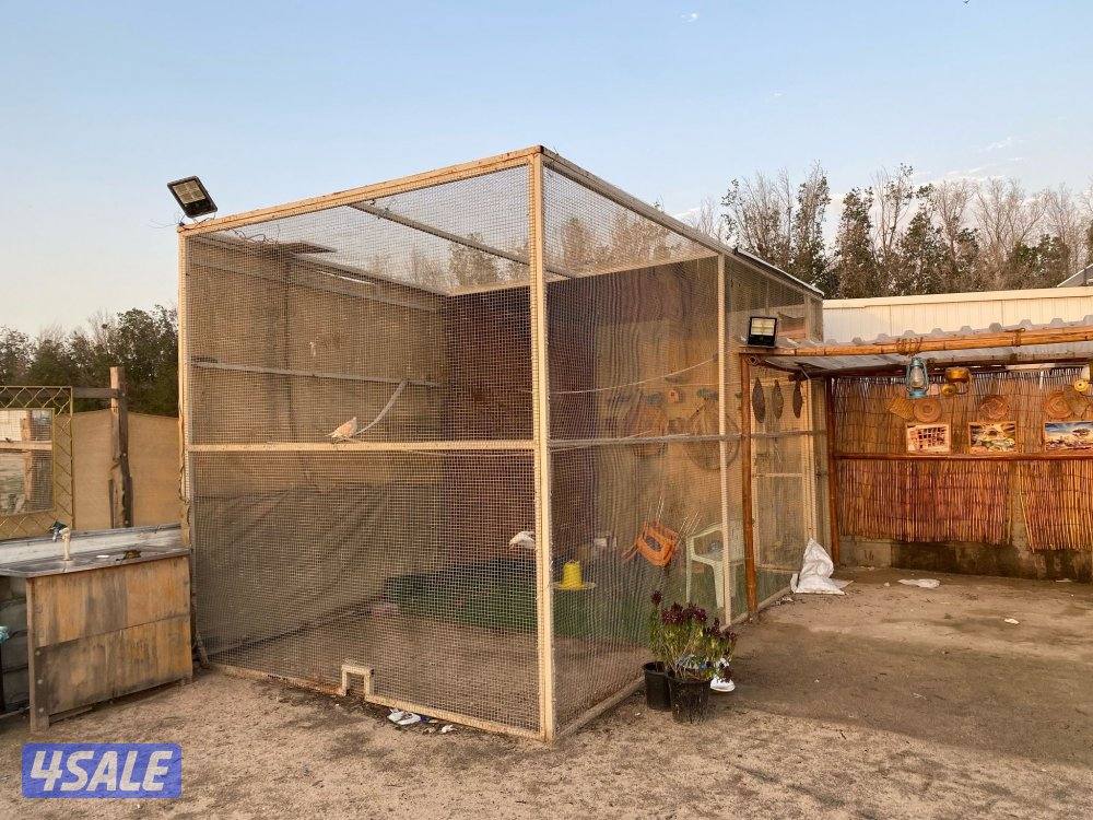 للبيع محميه طيور فك وتركيب براقي 3+6 ارتفاع 3 متر5