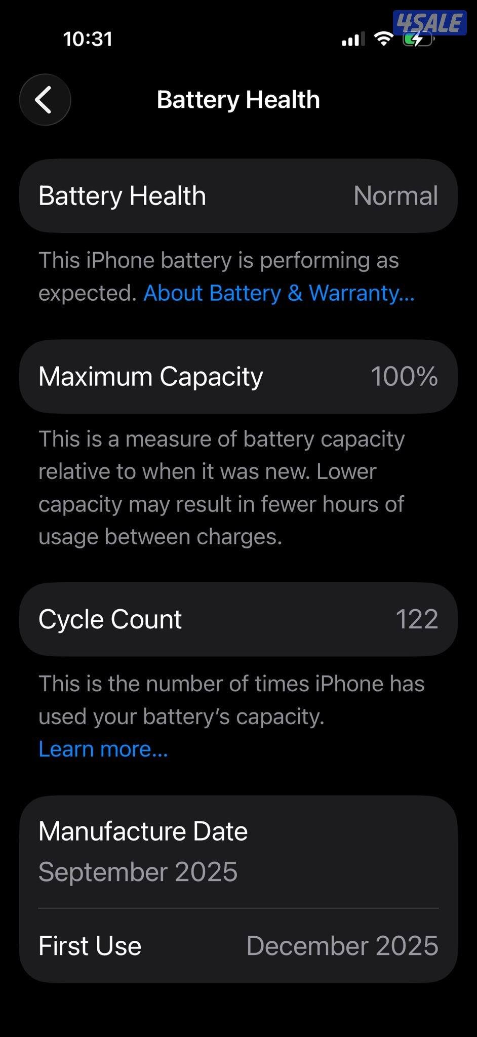 Iphone 17 blue japanese edition 512 gigabytes battery 100%2