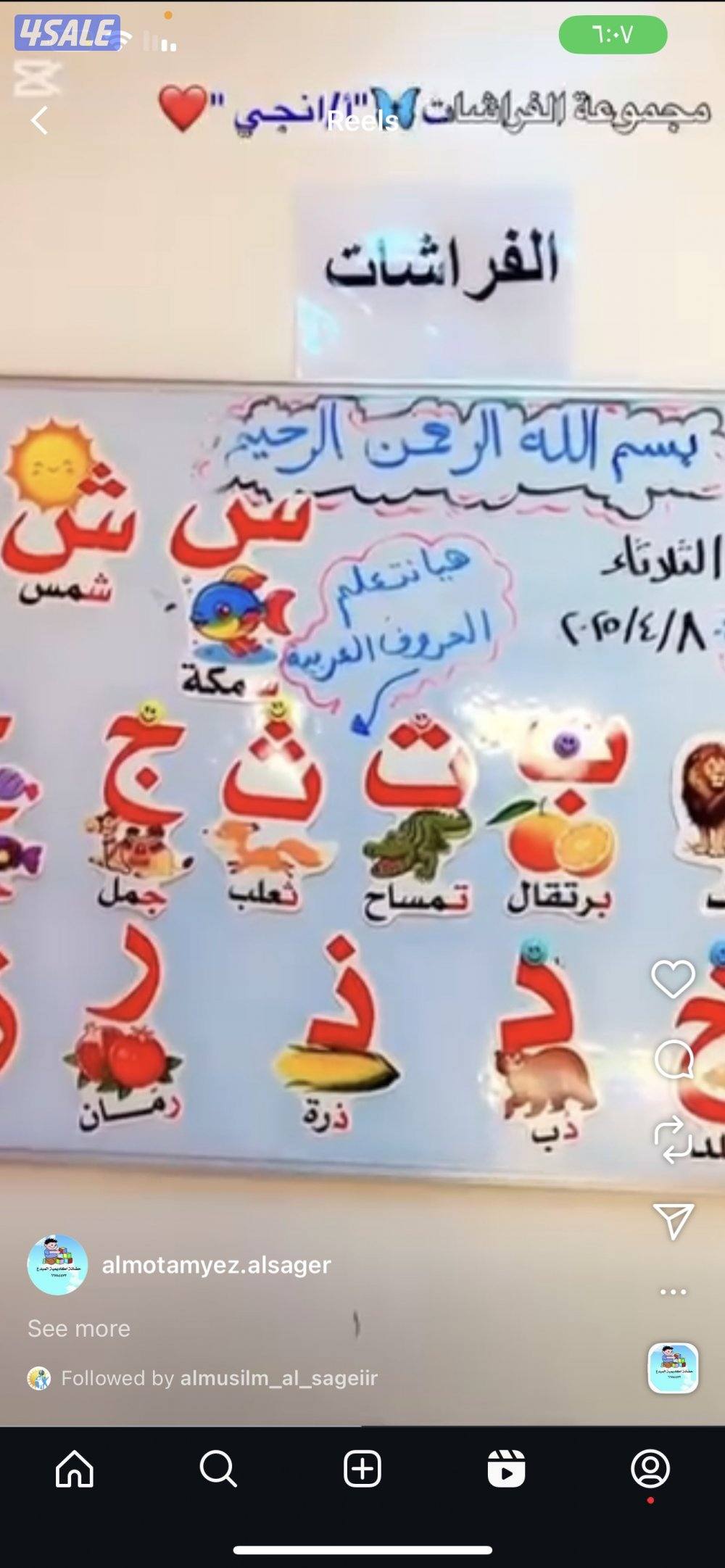 معلمه لغه عربيه تأسيس0