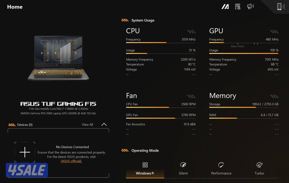 ASUS TUF Gaming F15 i7 11th Gen | RTX 3060 | 16GB RAM | Gaming Beast1