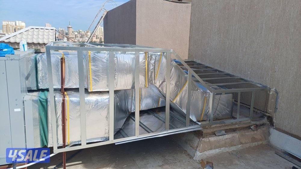 مقاول تكييف اامركزى نقل مكينة تركيب دكت عازل كريل ديفيوزر New Units1