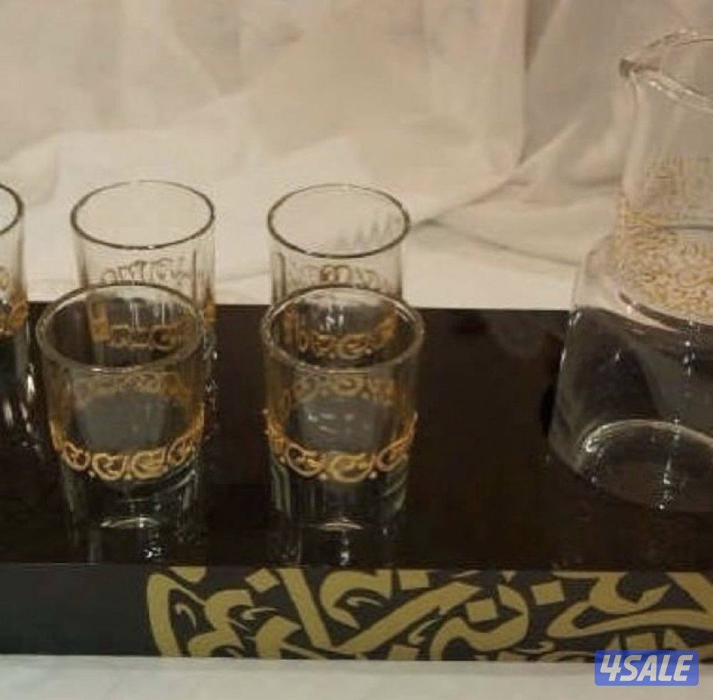 صواني نحاس وخشب مميزه للبيع جديده1