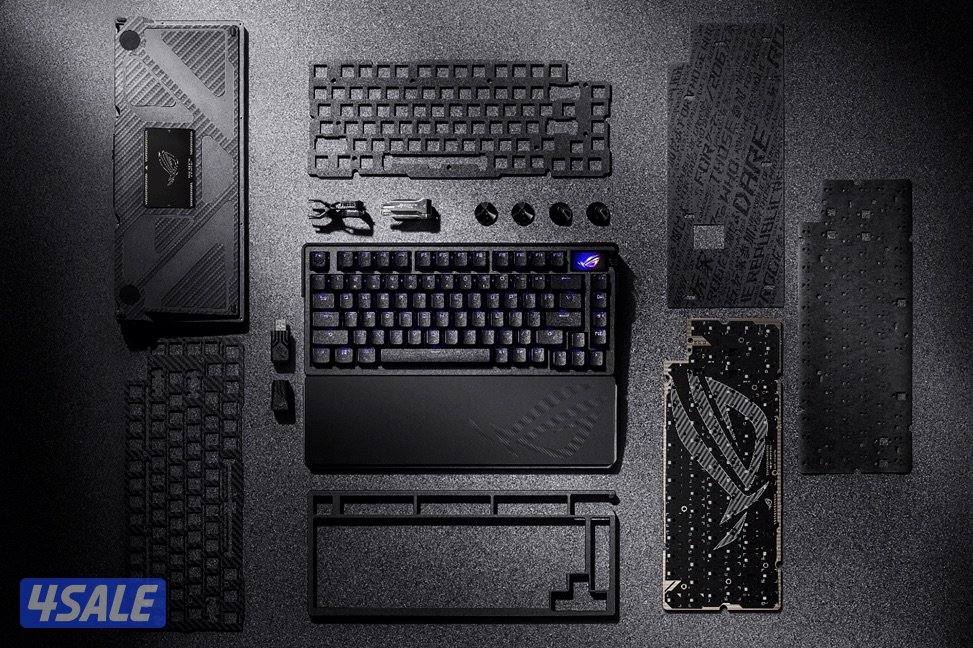 Asus azoth extreme wireless mechanical gaming keyboard 75% كيبورد قيمن1