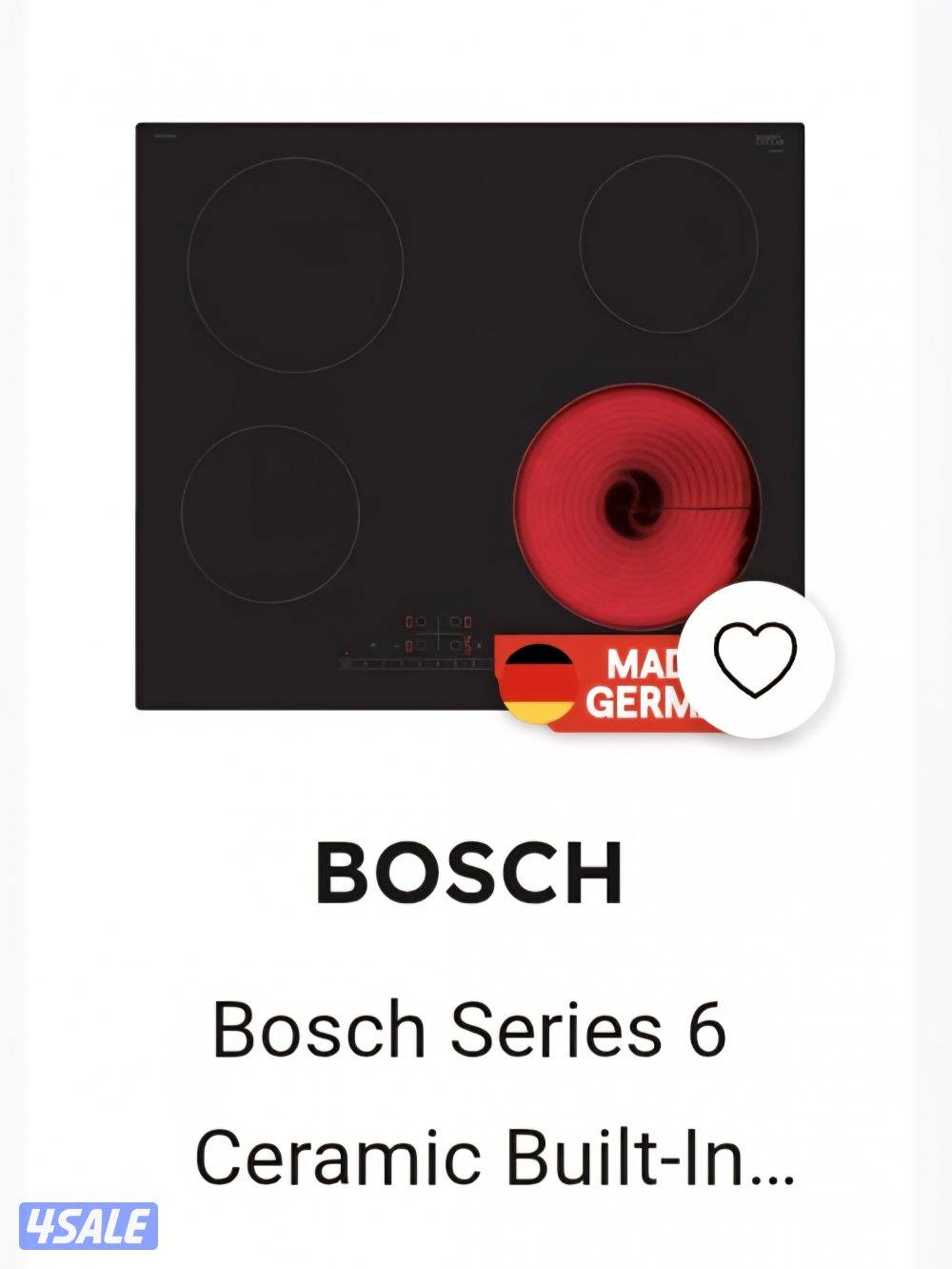 موقد كهربائي ماركه بوش Bosch اربع شعلات1