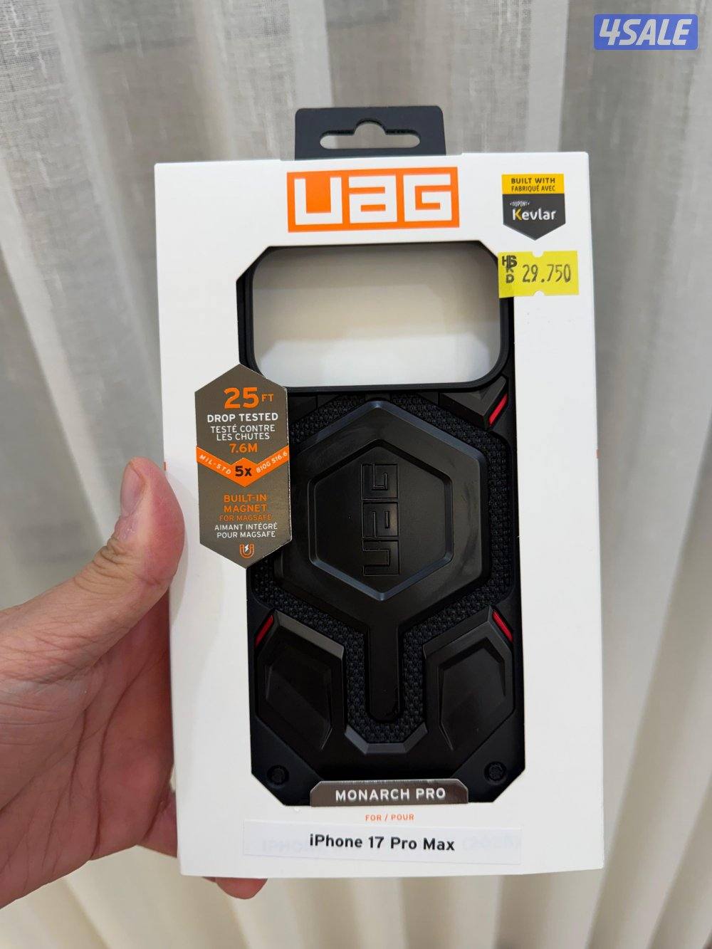 كفر آيفون 17 برو ماكس موناك برو UAG حافظة
كيفلار ماجسيف0