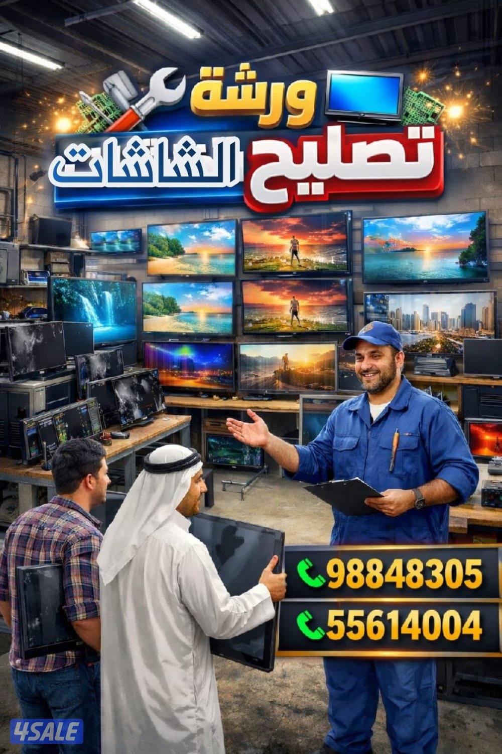 تصليح جميع انواع شاشات التلفزيون LED&LCD. Smart TV0