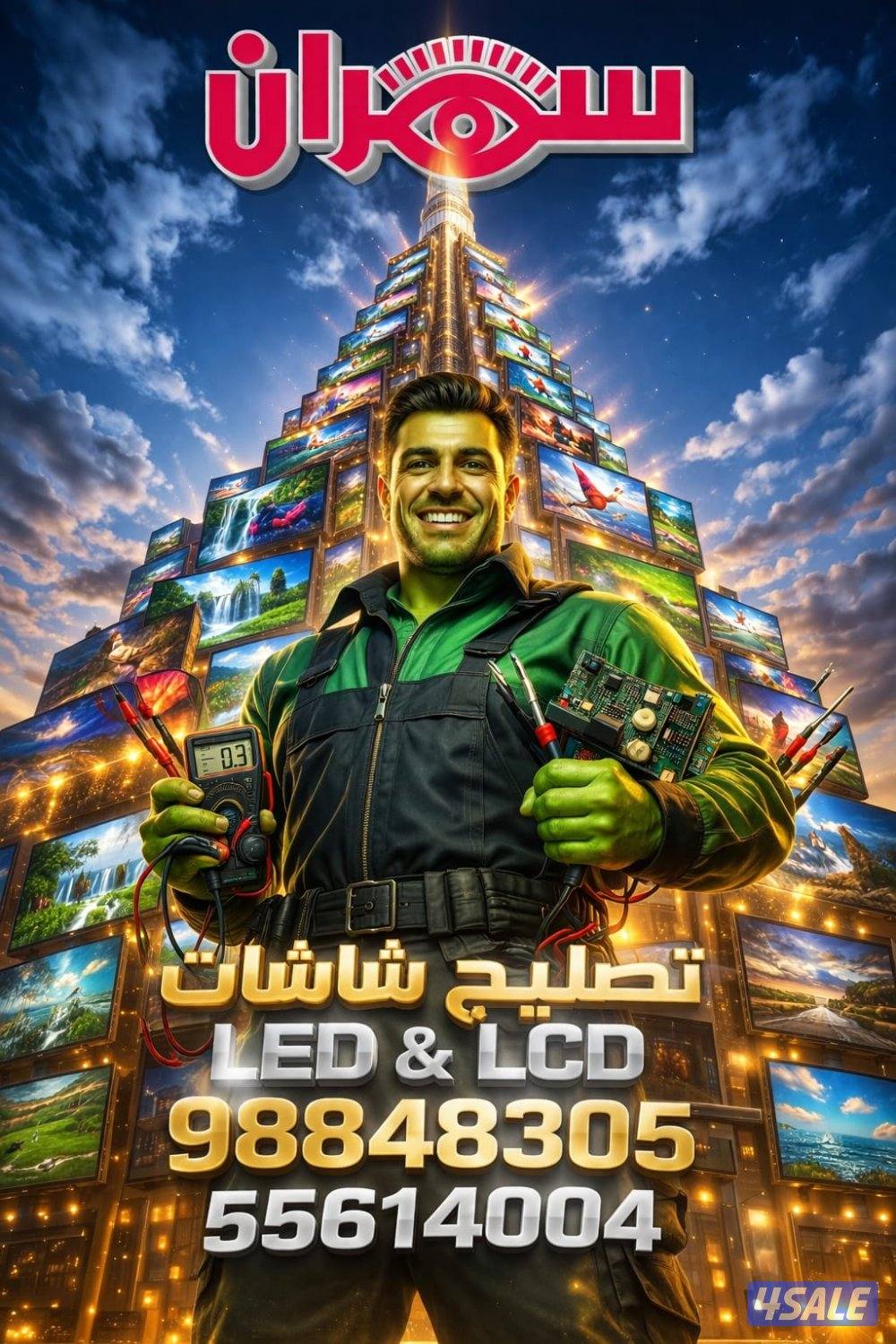 تصليح جميع انواع شاشات التلفزيون LED&LCD. Smart TV15