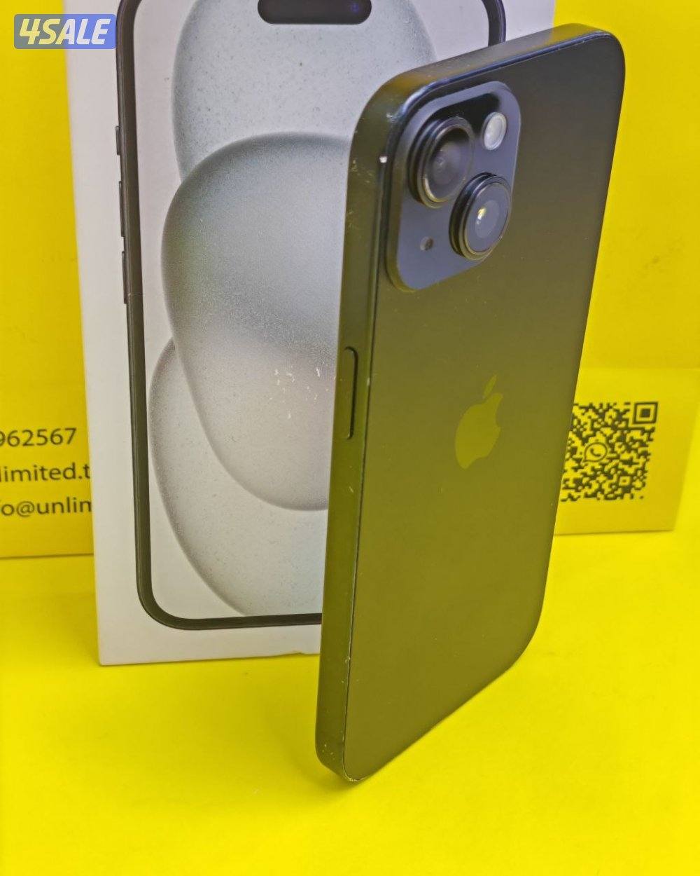 ايفون 15 128 جيجا أزرق بطارية 88% مستعمل iPhone 15 128GB Blue Used3