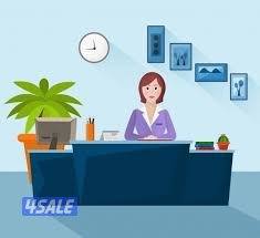 موظفة استقبال و سكرتيرة0