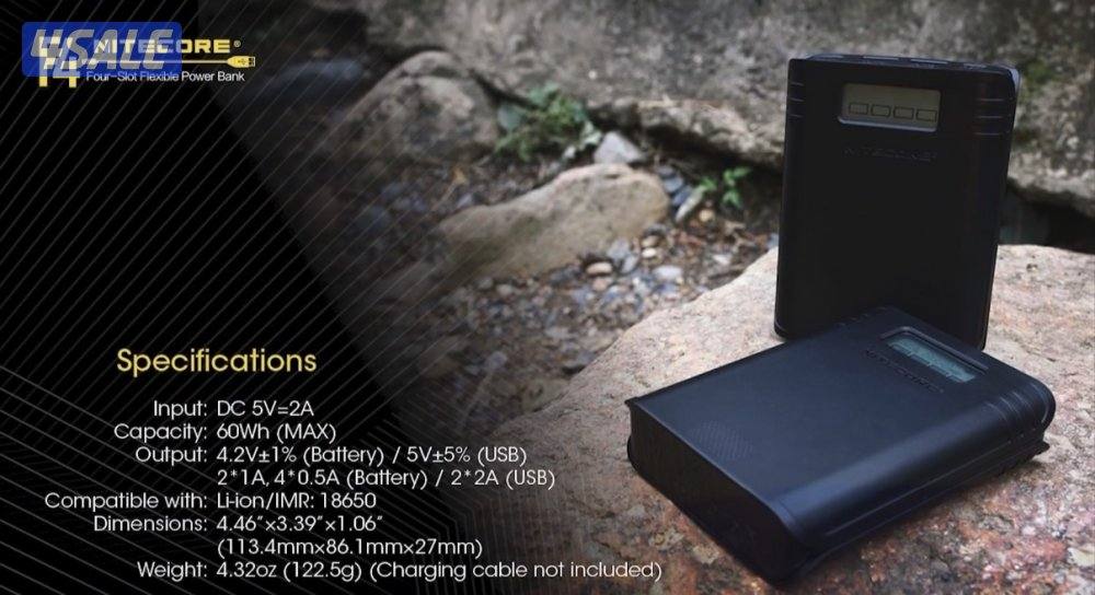 NITECORE F4 power bank flexible battery charger & Power bank4