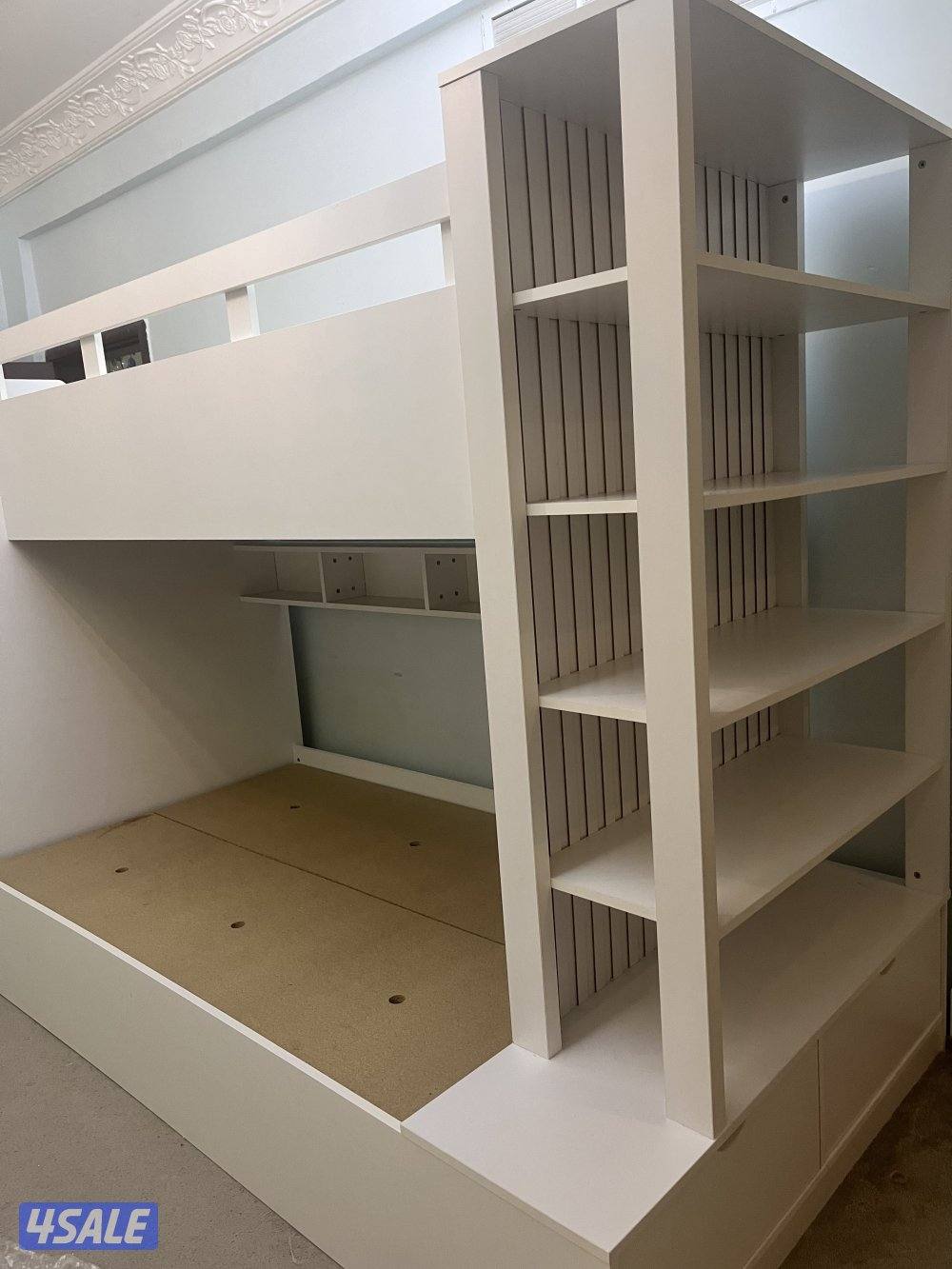 سرير بو طابقين الطابق الاول نفر وتص والثاني نفر واخد2