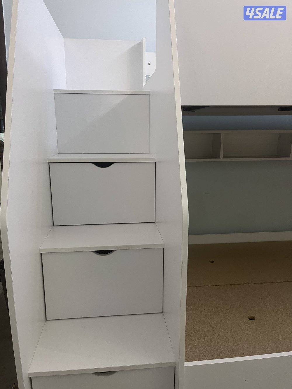 سرير بو طابقين الطابق الاول نفر وتص والثاني نفر واخد3