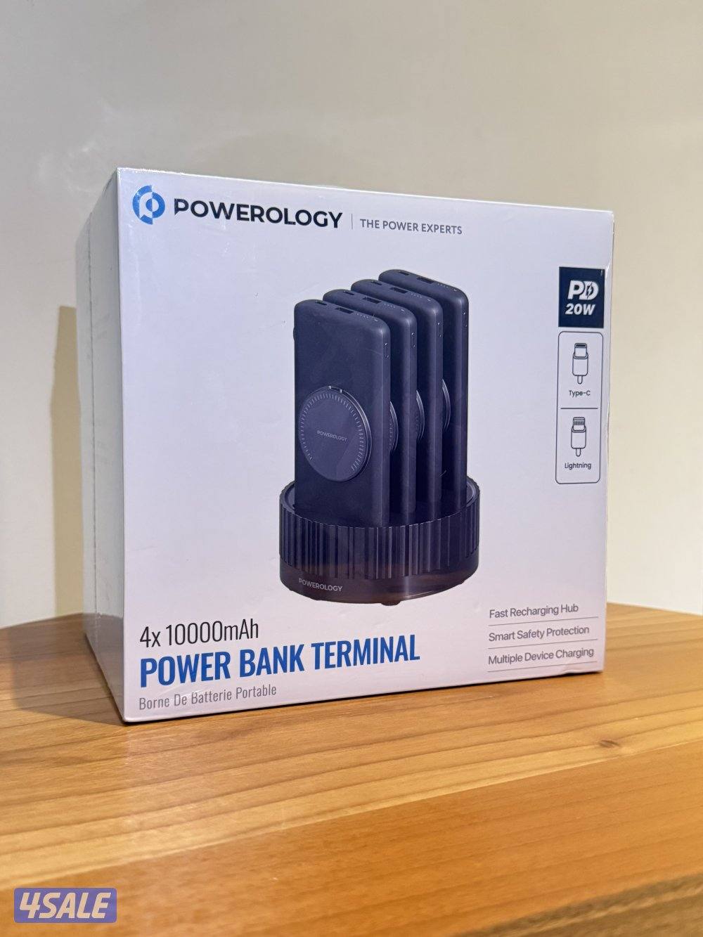 Powerology 4 in 1 Power Station 10000mAh PD 100W QC Wireless Power1