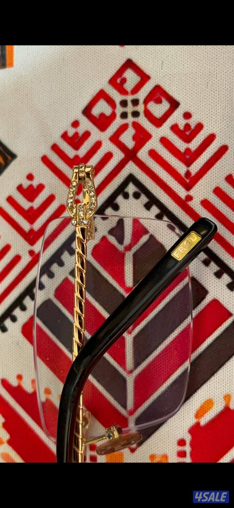 نظاره فريد اصليه ذهب عيار18-مرصع الماس3