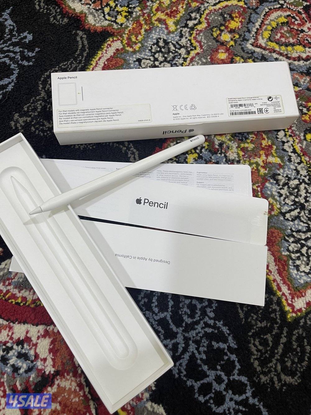 قلم ابل الاصلي الجيل الثاني شغال تمام ما فيه شي مع الكرتون واير لس شحن4