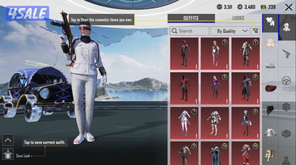 حسابات ببجي منوعه ~ بدلة القبطان وسياره سبورت👨🏻‍✈️🔥0