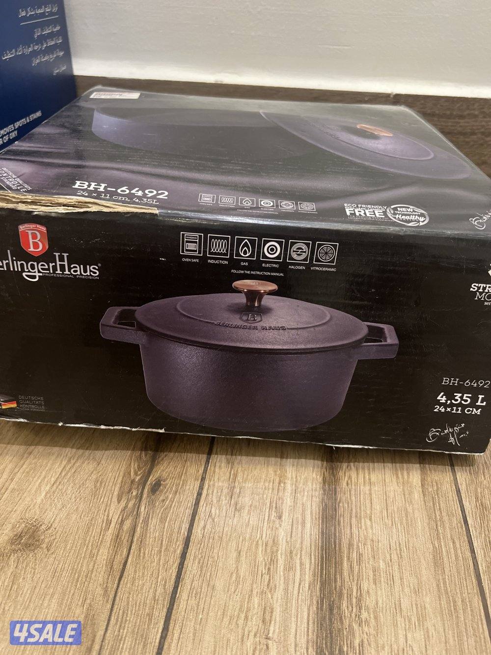 قدر طبخ حديد الزهر جديد غير مستعمل0