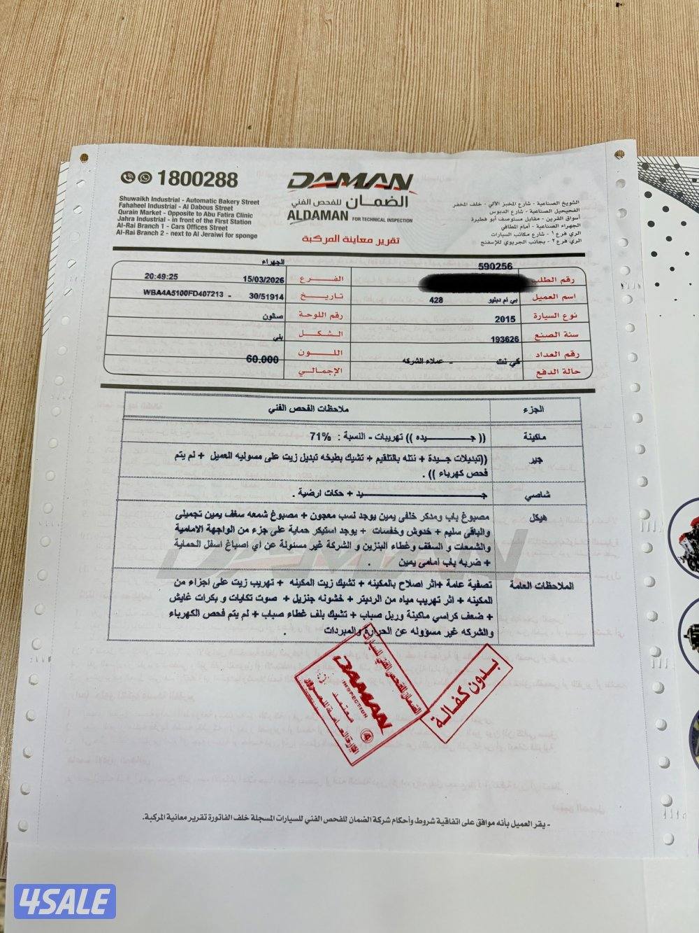 للبيع بي ام دبليو 4286